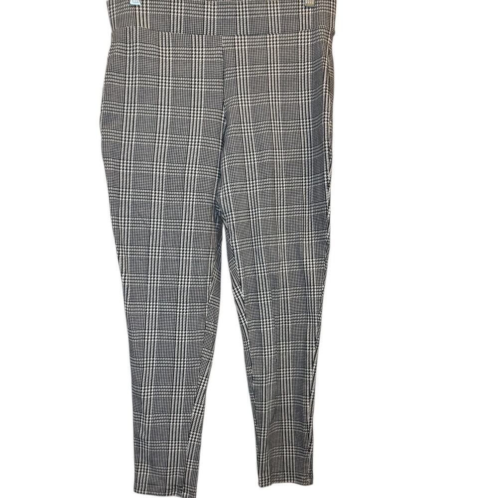 Torrid Black White Houndstooth Plaid Leggings Womens Size 1 Stretch Workwear